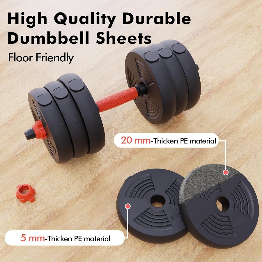 Adjustable Dumbbells Set, 60LB - Dumbbell Set ulasan dan harga