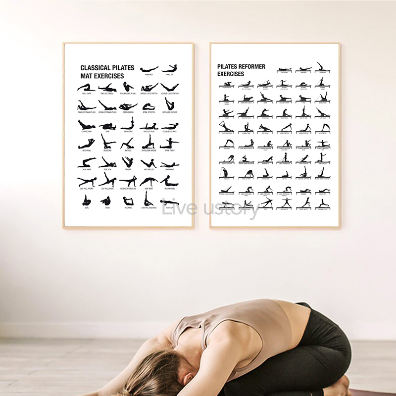 Frameless Pilates Workout Char - Yoga Mat ulasan dan harga